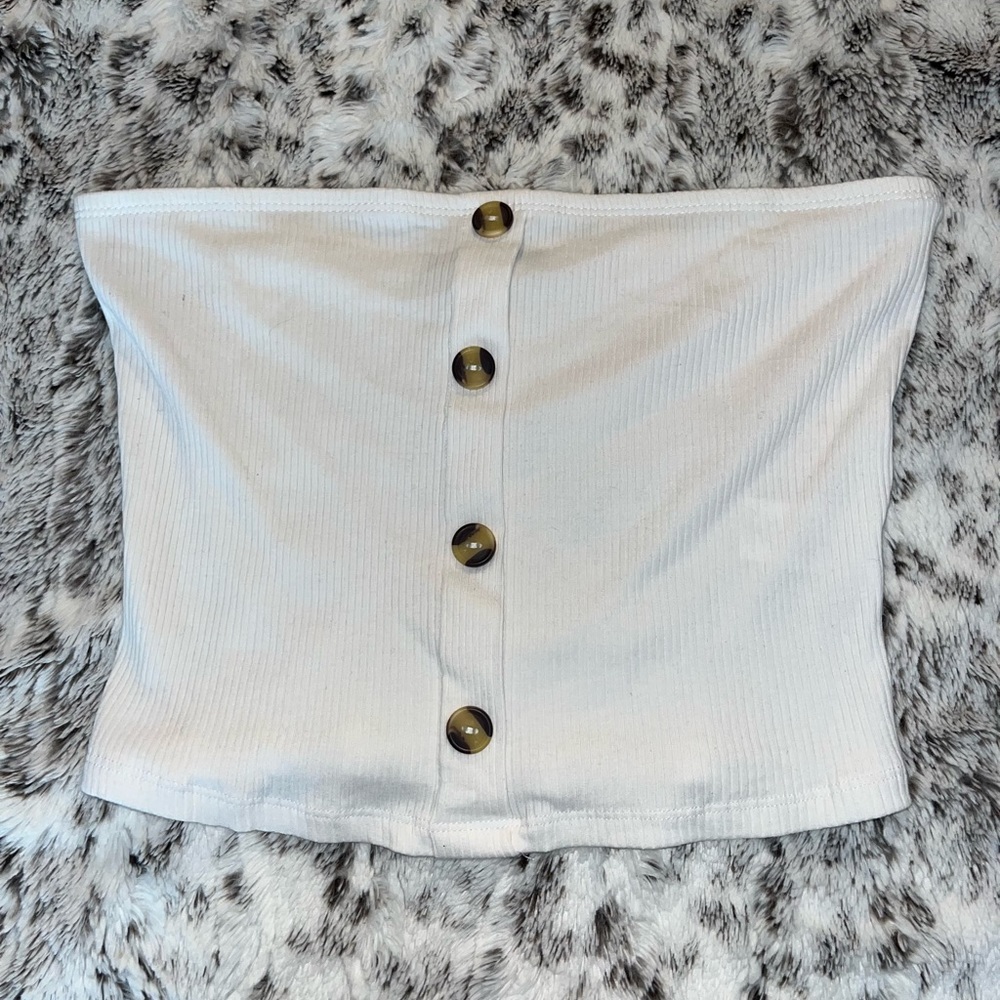 white tube top size m